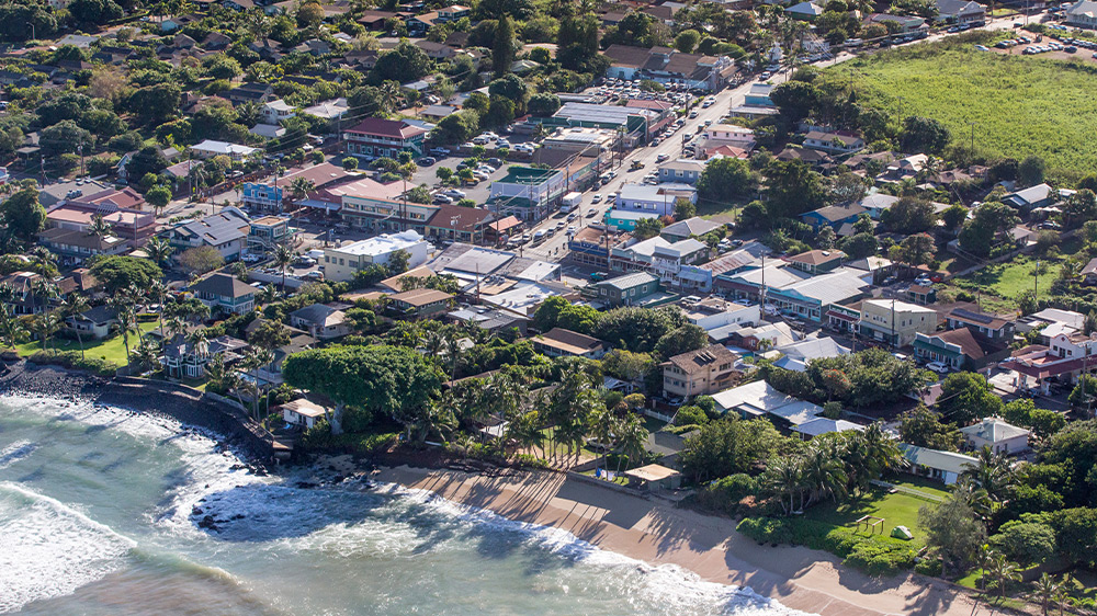 Discover Maui's Best Towns Paia Aerial View